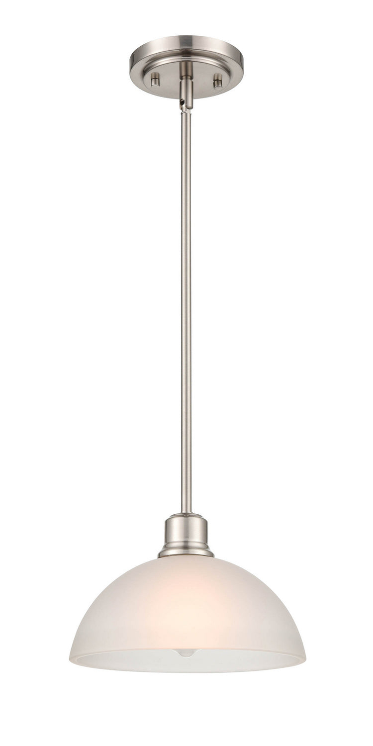 Millennium 2811-BN Amberle One Light Pendant, Brushed Nickel Main Image.jpg
