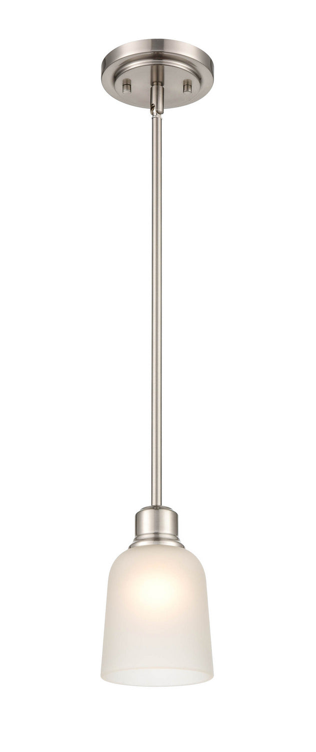 Millennium 2821-BN Amberle One Light Pendant, Brushed Nickel Main Image.jpg
