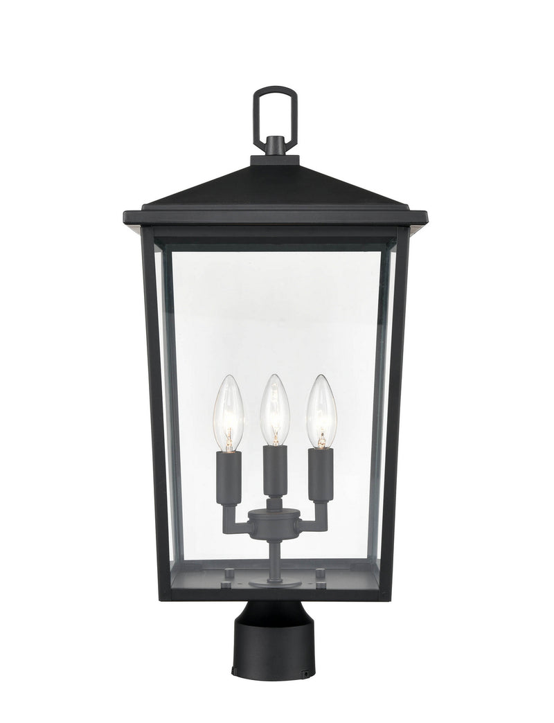 Millennium 2983-PBK Fetterton Three Light Outdoor Post Lantern, Powder Coat Black Main Image.jpg