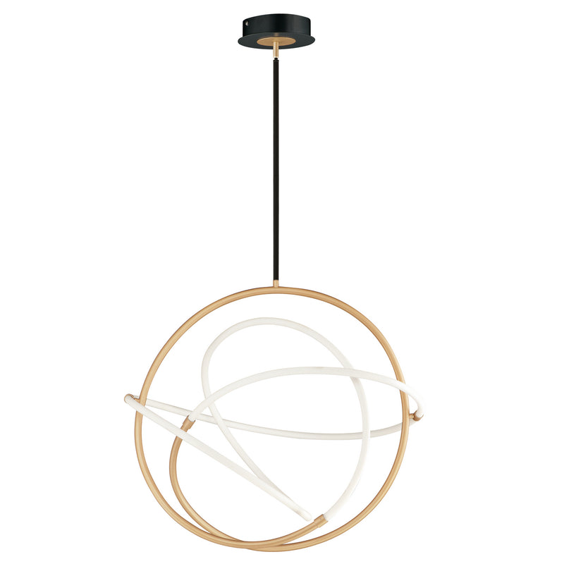 ET2 E25096-01BKGLD Mobius LED Pendant, Black / Gold Main Image.jpg