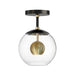 ET2 E25150-BKNAB Nucleus LED Flush Mount, Black / Natural Aged Brass Main Image.jpg