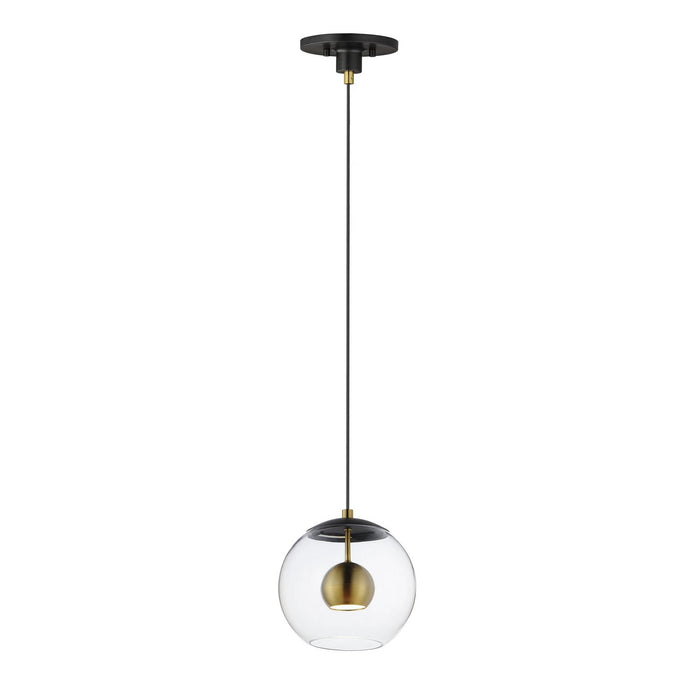 ET2 E25153-BKNAB Nucleus LED Pendant, Black / Natural Aged Brass Main Image.jpg