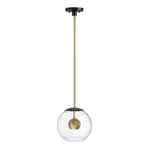 ET2 E25154-BKNAB Nucleus LED Pendant, Black / Natural Aged Brass Main Image.jpg
