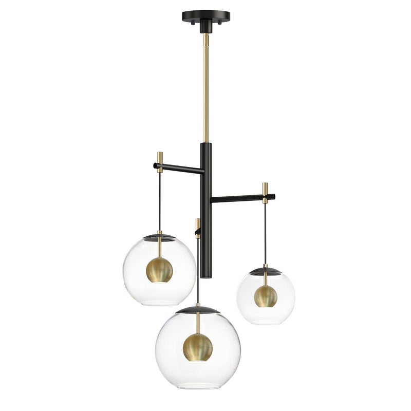 ET2 E25156-BKNAB Nucleus LED Pendant, Black / Natural Aged Brass Main Image.jpg