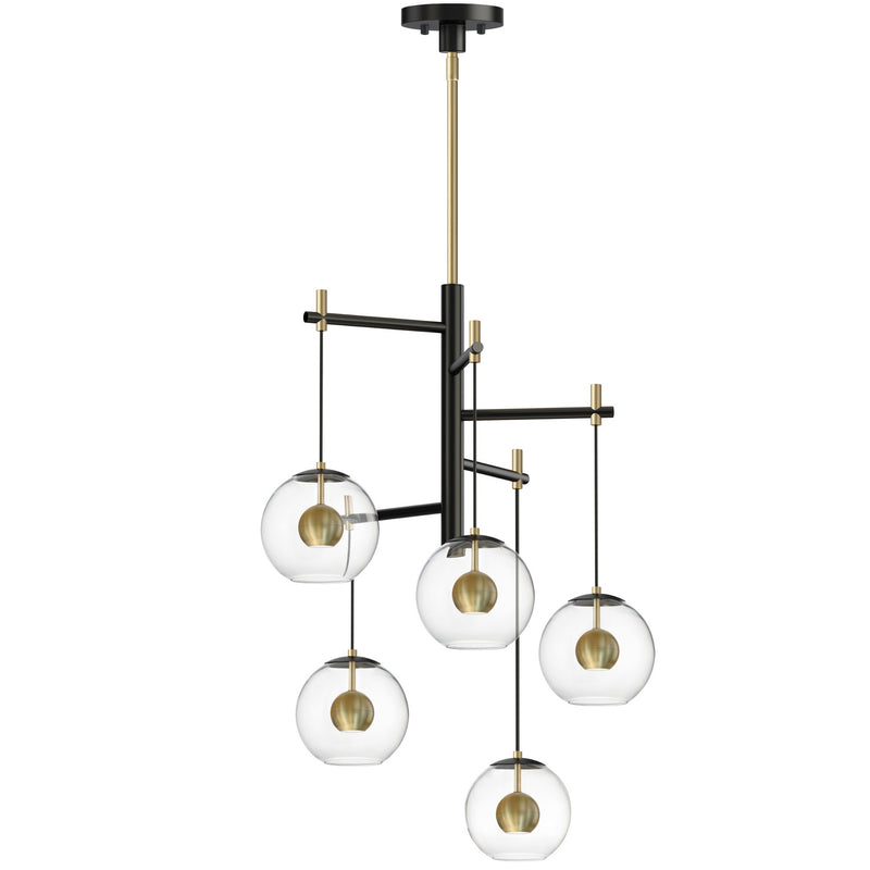 ET2 E25158-BKNAB Nucleus LED Pendant, Black / Natural Aged Brass Main Image.jpg