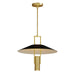 Maxim 10098BKSBR Tahoe LED Pendant, Black / Satin Brass Main Image.jpg