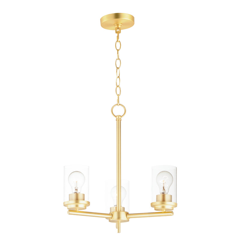 Maxim 10203CLSBR Corona Three Light Chandelier, Satin Brass Main Image.jpg
