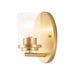 Maxim 10211CLSBR Corona One Light Wall Sconce, Satin Brass Main Image.jpg