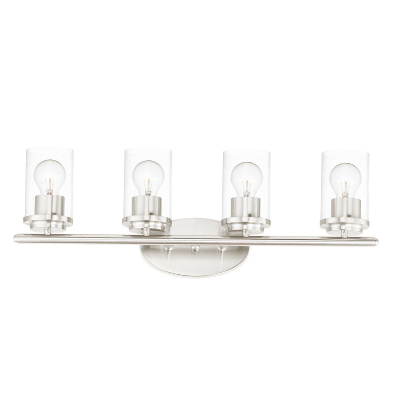 Maxim 10214CLSN Corona Four Light Bath Vanity, Satin Nickel Main Image.jpg