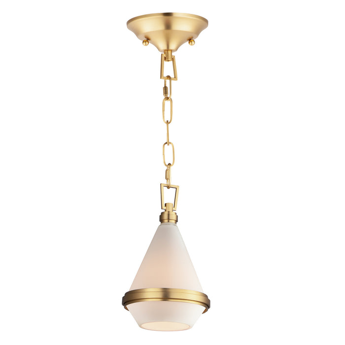 Maxim 10372WTSBR Giza One Light Mini Pendant, Satin Brass Main Image.jpg