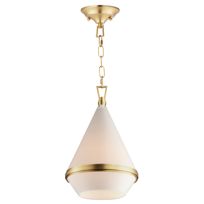 Maxim 10374WTSBR Giza One Light Pendant, Satin Brass Main Image.jpg