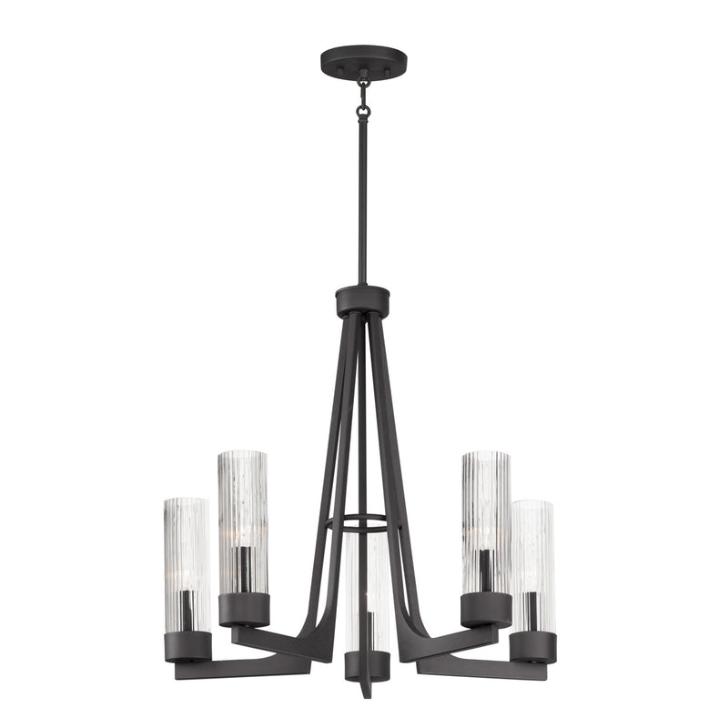 Maxim 30315CRAR Delos Five Light Chandelier, Anthracite Main Image.jpg