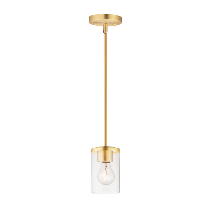 Maxim 90200CLSBR Corona One Light Mini Pendant, Satin Brass Main Image.jpg