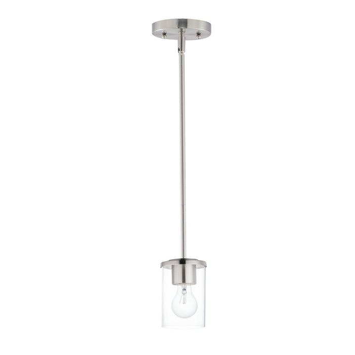 Maxim 90200CLSN Corona One Light Mini Pendant, Satin Nickel Main Image.jpg