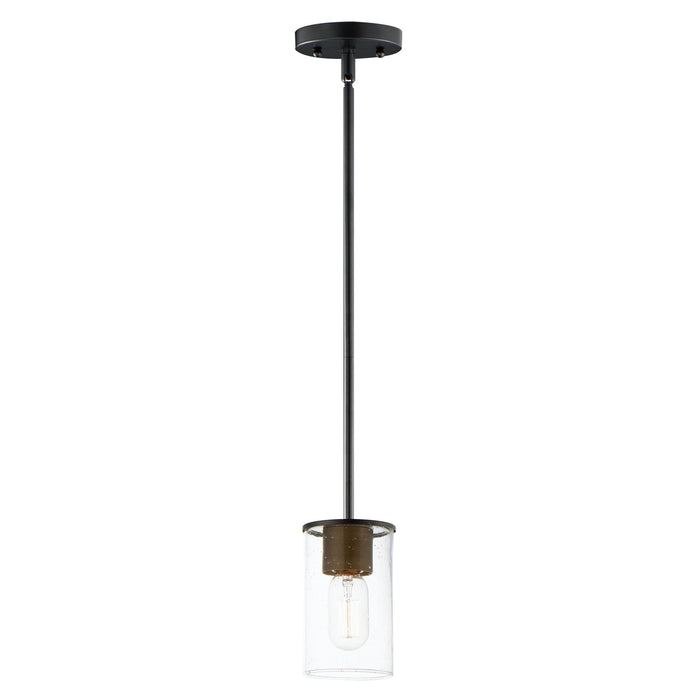 Maxim 91840CDABBK Sleek One Light Mini Pendant, Antique Brass / Black Main Image.jpg