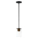 Maxim 91840CDABBK Sleek One Light Mini Pendant, Antique Brass / Black Main Image.jpg
