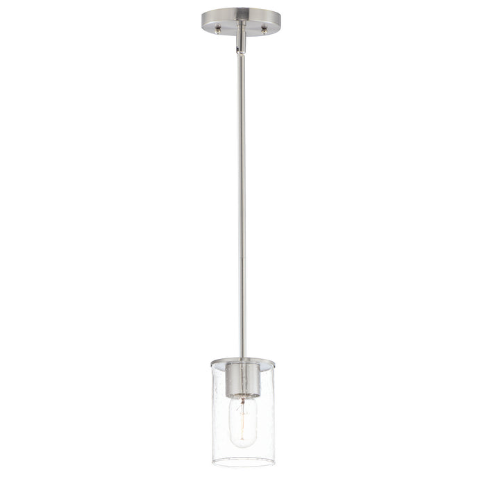 Maxim 91840CDSN Sleek One Light Mini Pendant, Satin Nickel Main Image.jpg
