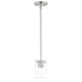 Maxim 91840CDSN Sleek One Light Mini Pendant, Satin Nickel Main Image.jpg