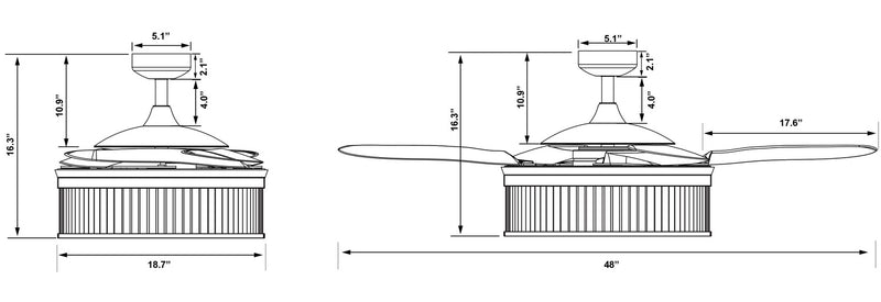 Beacon Fanaway 51292901 Corbelle 48" Ceiling Fan, Chrome Alternate Image 9.jpg