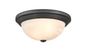 Millennium 4603-MB Two Light Flushmount, Matte Black Main Image.jpg