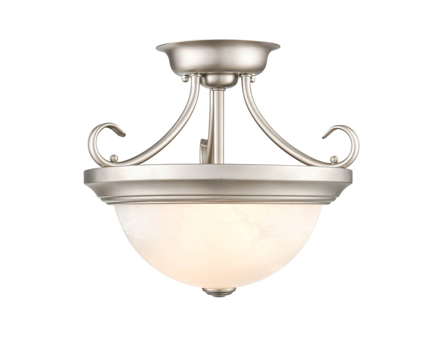 Millennium 4771-SN Two Light Semi-Flush Mount, Satin Nickel Main Image.jpg