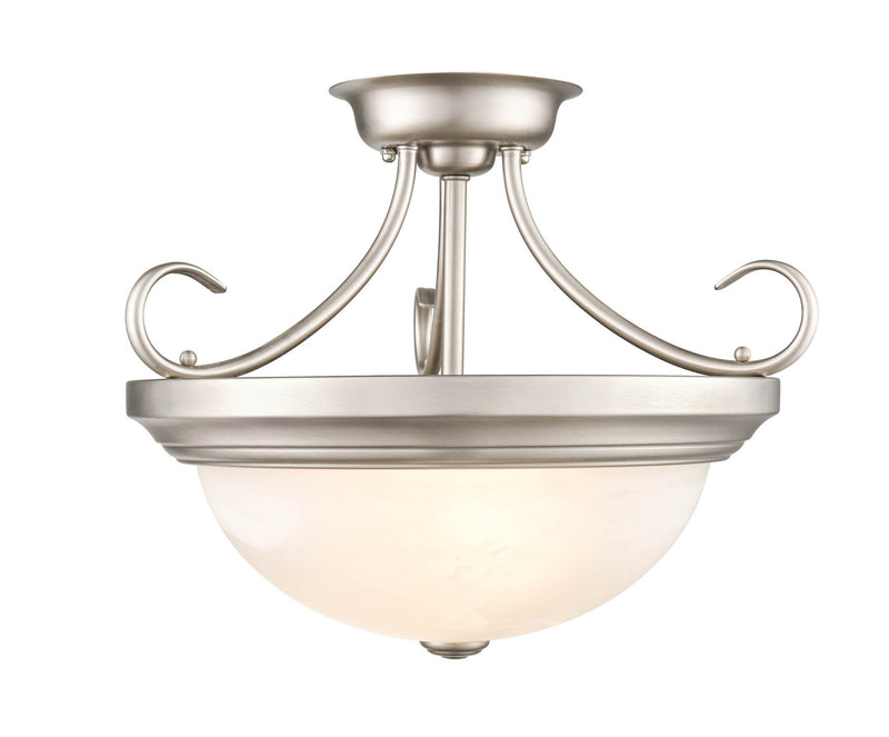Millennium 4773-SN Two Light Semi-Flush Mount, Satin Nickel Main Image.jpg