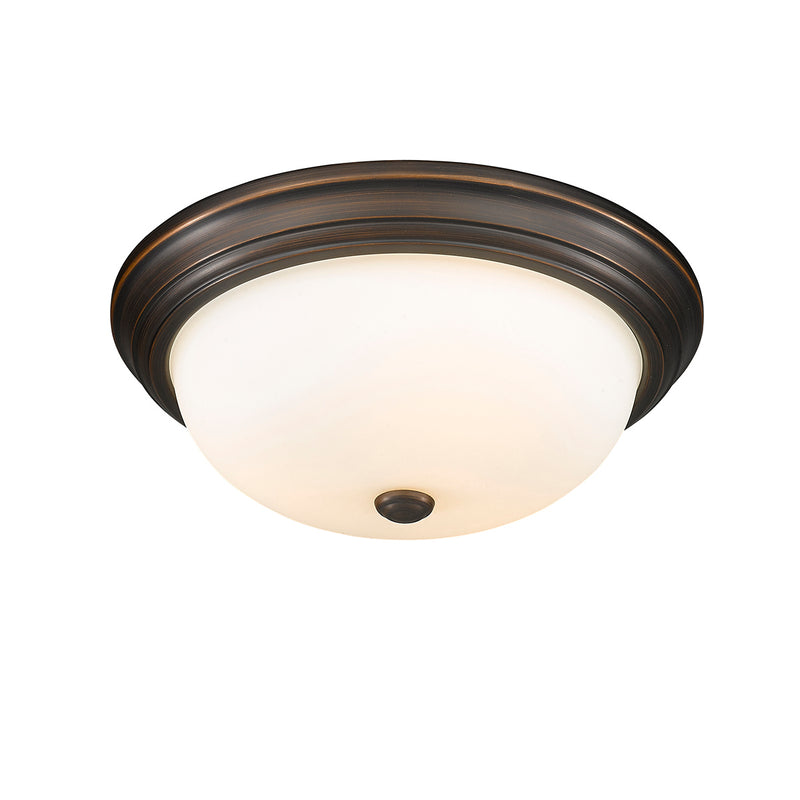 Millennium 4905-RBZ Three Light Flushmount, Rubbed Bronze Main Image.jpg