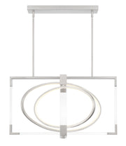 George Kovacs P2267-084-L Double Take LED Pendant, Brushed Nickel Main Image.jpg