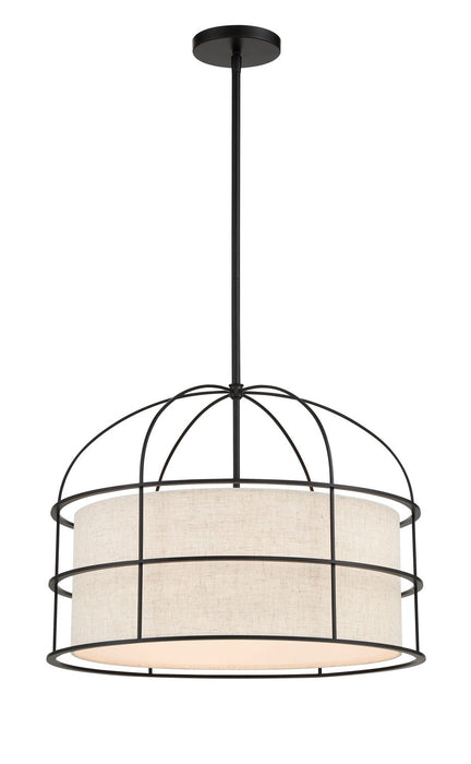 Minka-Lavery 2155-66A Gateway Park Five Light Pendant, Coal Main Image.jpg