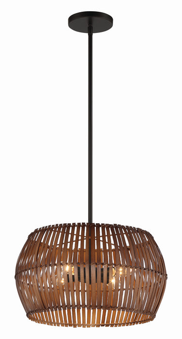 Minka-Lavery 2164-66A Brentwood Shore Four Light Pendant, Coal Main Image.jpg