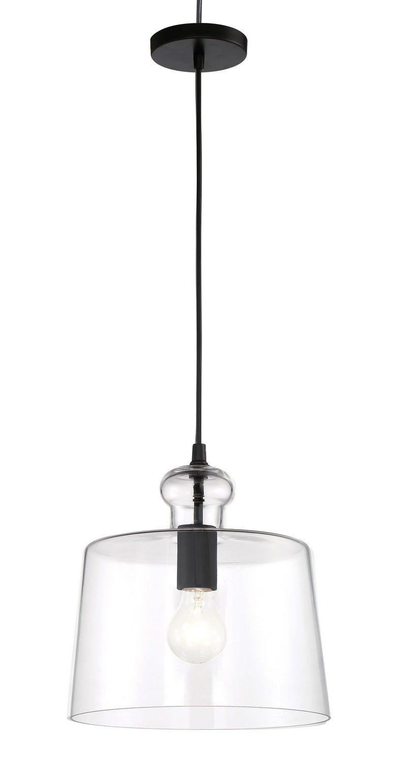 Minka-Lavery 2335-66A Clarity One Light Pendant, Coal Main Image.jpg