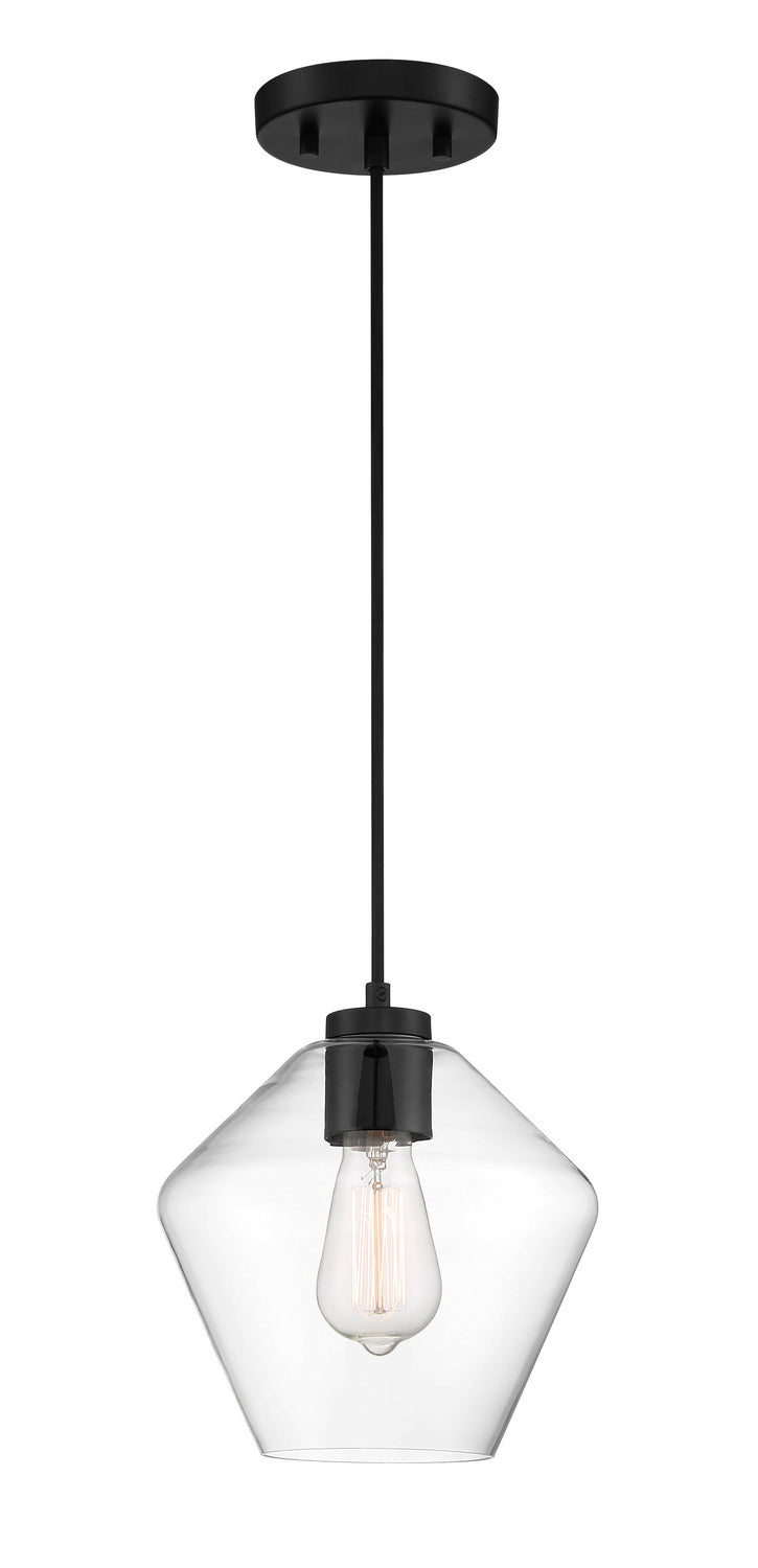 Minka-Lavery 2337-66A Clarity One Light Pendant, Coal Main Image.jpg