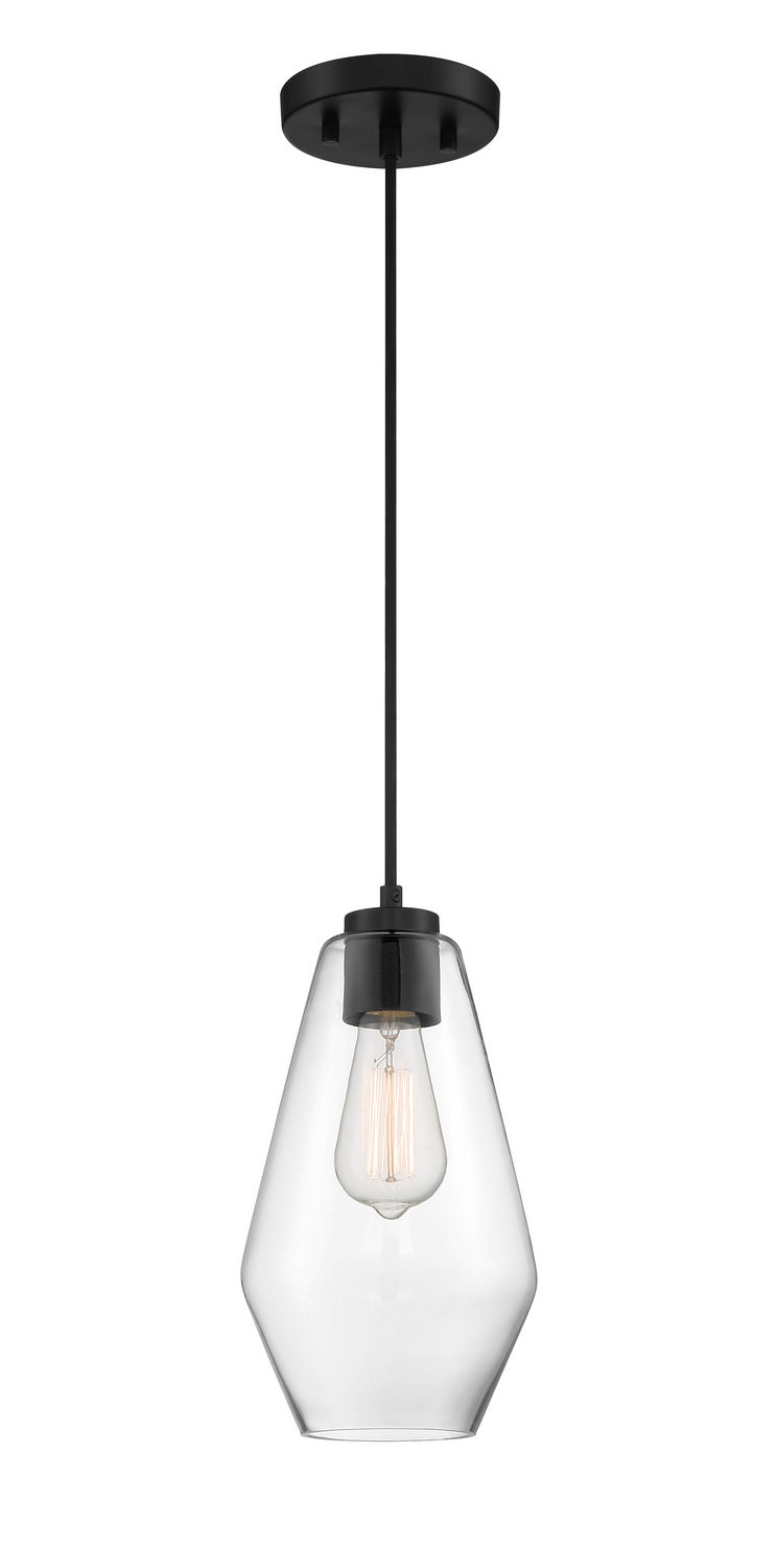 Minka-Lavery 2338-66A Clarity One Light Pendant, Coal Main Image.jpg