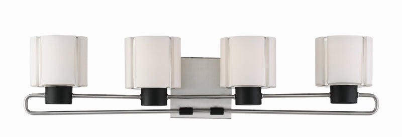 Minka-Lavery 2464-691 Waverly Plaza Bath Four Light Bath, Coal With Brushed Nickel Main Image.jpg