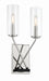 Minka-Lavery 2492-572 Highland Crossing Two Light Wall Sconce, Coal w/Polished Nickel Highlights Main Image.jpg