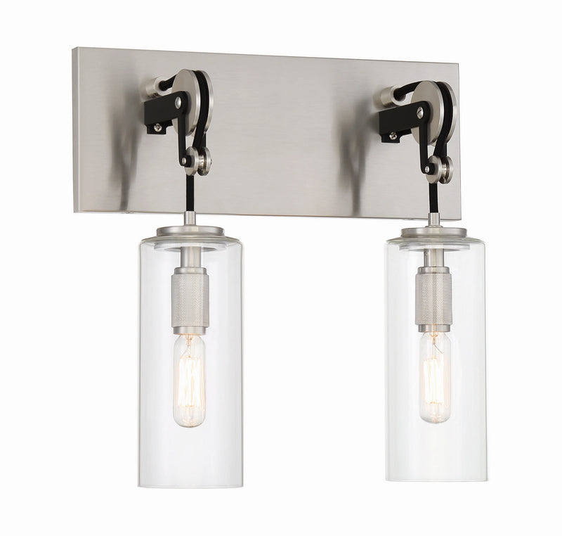 Minka-Lavery 2892-691 Pullman Junction Two Light Bath, Coal With Brushed Nickel Main Image.jpg