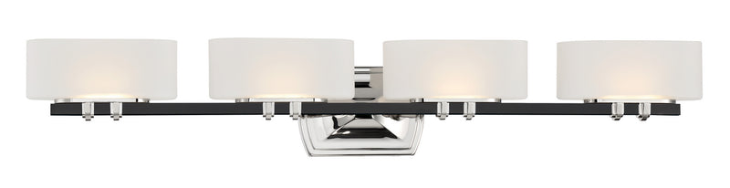 Minka-Lavery 3014-572-L Drury LED Bath Light, Coal w/Polished Nickel Highlights Main Image.jpg