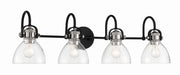 Minka-Lavery 3364-572 Monico Four Light Bath, Coal w/Polished Nickel Highlights Main Image.jpg