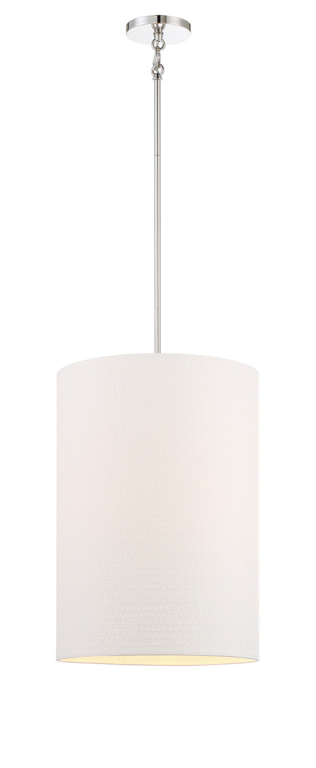 Minka-Lavery 3924-613 Palmetto Four Light Pendant, Polished Nickel Main Image.jpg
