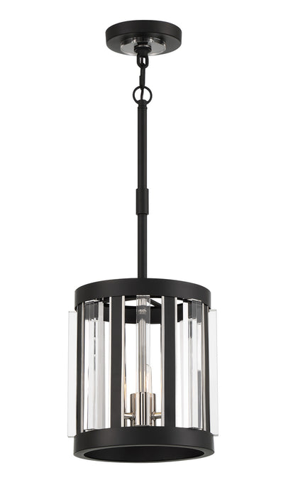 Minka-Lavery 5490-729 Majestic Splendor Three Light Pendant, Sand Coal And Polished Nickel Main Image.jpg