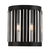 Minka-Lavery 5498-729 Majestic Splendor Two Light Wall Sconce, Sand Coal And Polished Nickel Main Image.jpg