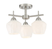 Minka-Lavery 2172-84 Camrin Three Light Semi Flush / Chandelier, Brushed Nickel Main Image.jpg