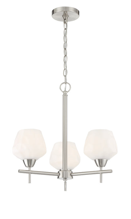 Minka-Lavery 2173-84 Camrin Three Light Chandelier, Brushed Nickel Main Image.jpg