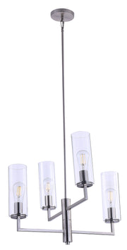 Minka-Lavery 4045-84 Acacia Four Light Chandelier, Brushed Nickel Main Image.jpg