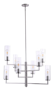 Minka-Lavery 4048-84 Acacia Eight Light Chandelier, Brushed Nickel Main Image.jpg