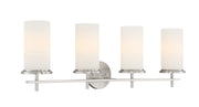 Minka-Lavery 4094-84 Haisley Four Light Bath Bar, Brushed Nickel Main Image.jpg