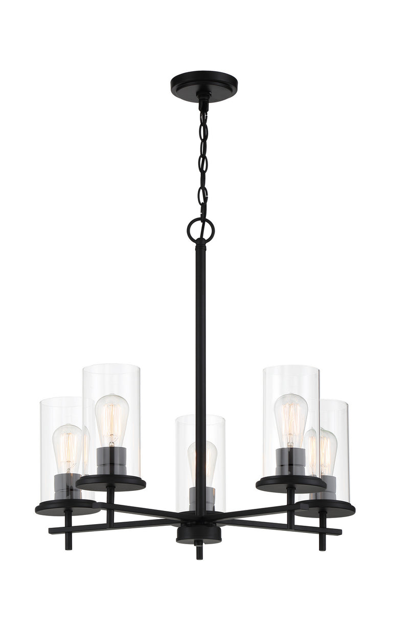 Minka-Lavery 4095-66A Haisley Five Light Chandelier, Coal Main Image.jpg