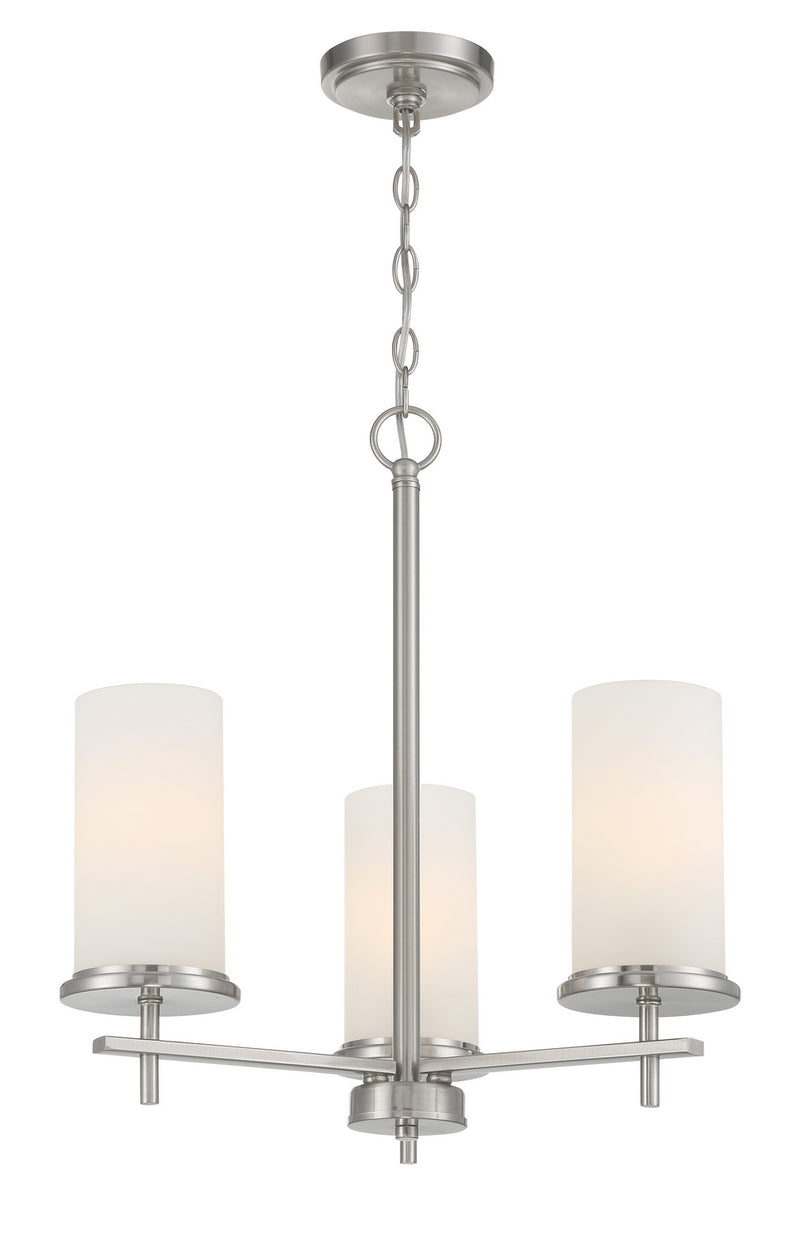 Minka-Lavery 4096-84 Haisley Three Light Chandelier, Brushed Nickel Main Image.jpg