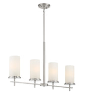 Minka-Lavery 4097-84 Haisley Four Light Island Pendant, Brushed Nickel Main Image.jpg