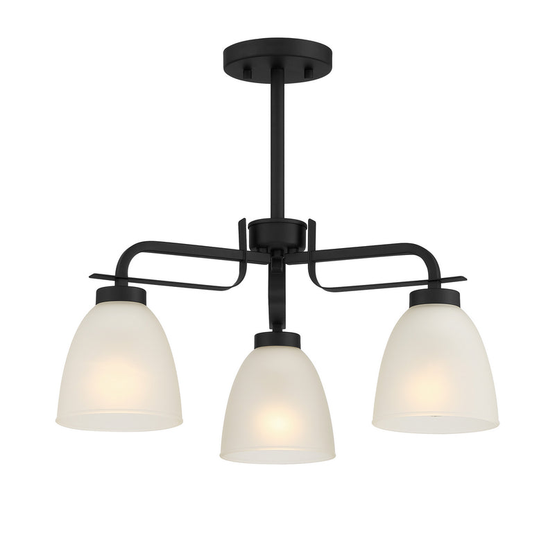 Minka-Lavery 4883-66A Kaitlen Three Light Semi Flush / Chandelier, Coal Main Image.jpg